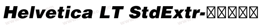 Helvetica LT StdExtr字体转换